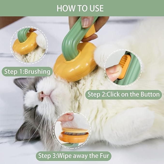 Self-Cleaning Dog & Cat Comb – Gentle Grooming Made Easy 🐾