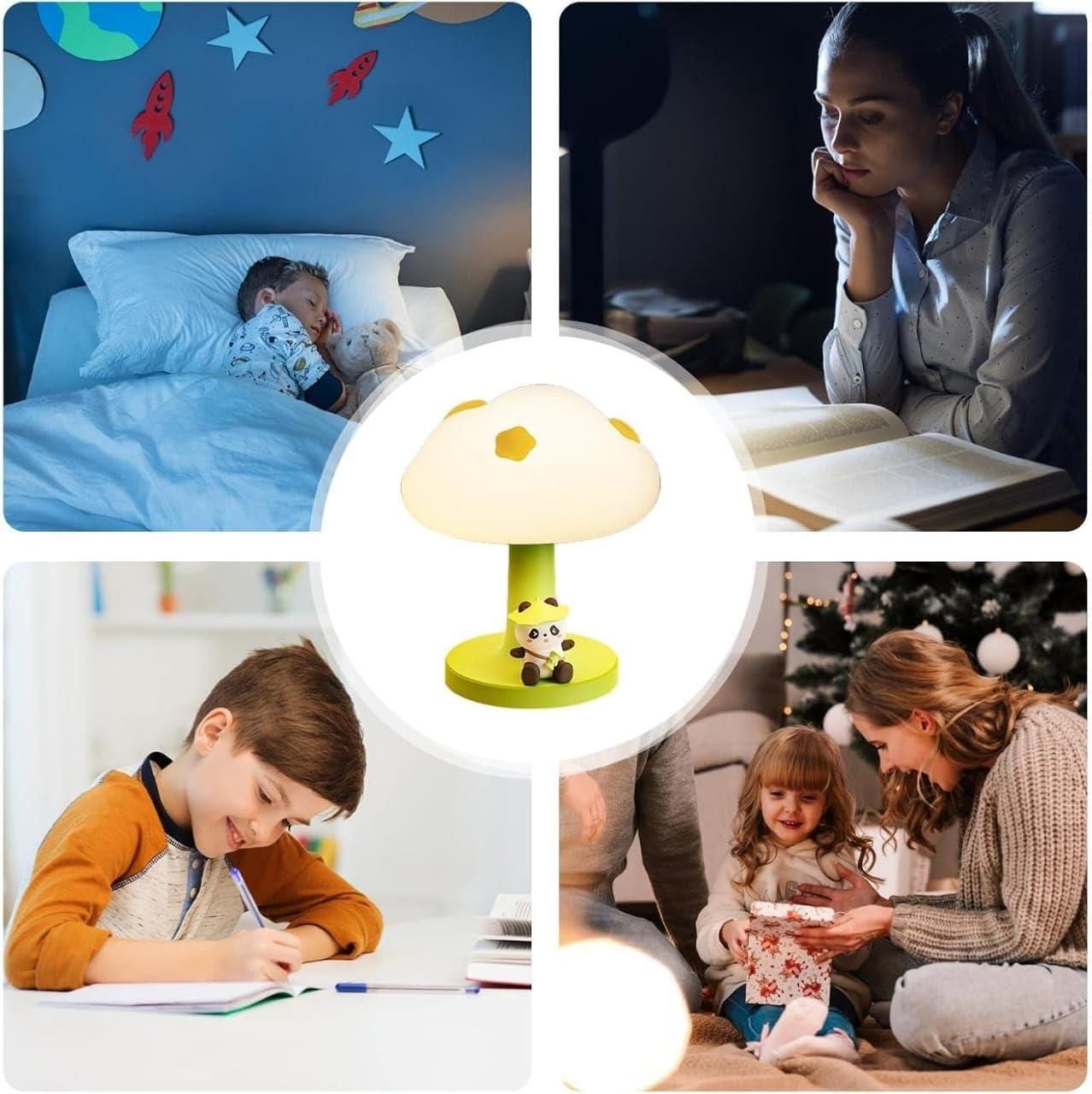 Cute Silicone Panda Night Light for Kids
