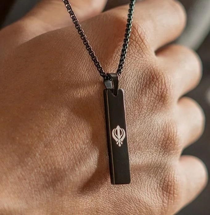 Khanda Spiritual Mini Tag Chain Special For Punjabi