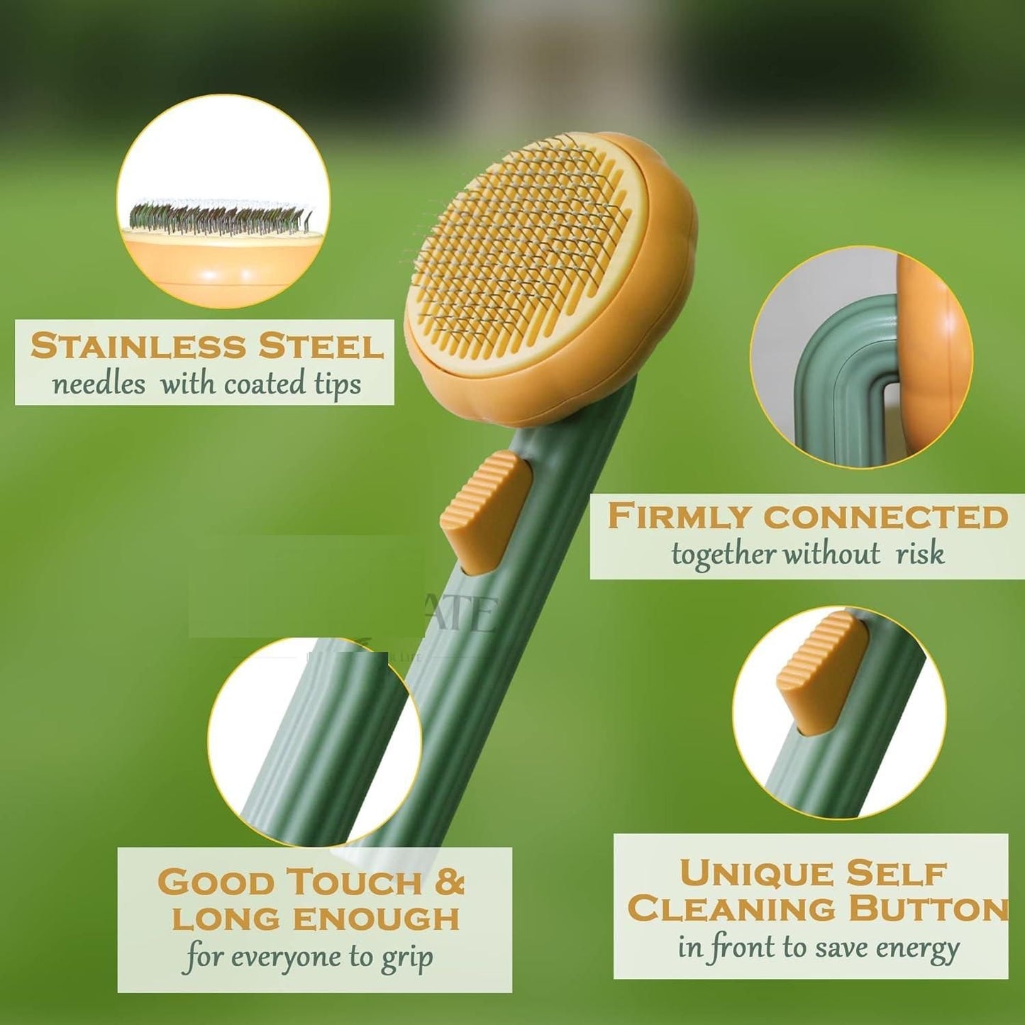 Self-Cleaning Dog & Cat Comb – Gentle Grooming Made Easy 🐾