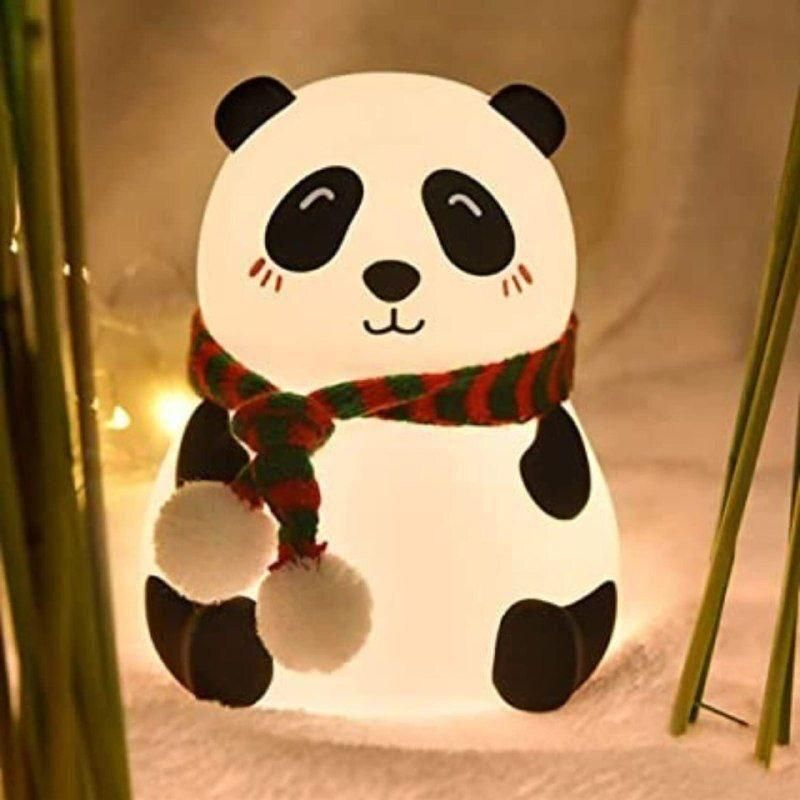 Cute Panda Light Lamp For Kids - 7 Color Touch Control Night Light