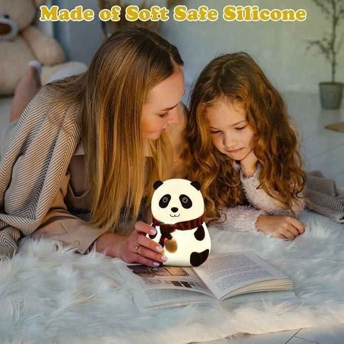 Cute Panda Light Lamp For Kids - 7 Color Touch Control Night Light