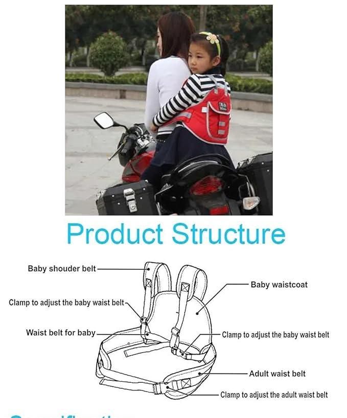 Baby Safety Belt for 2 Wheeler - Child Protection Harness