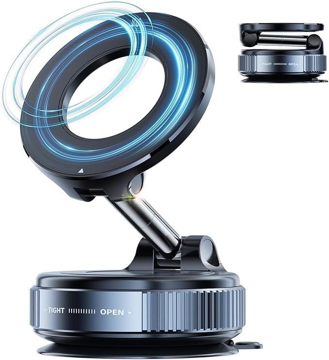 Vacuum Suction Magnetic Bracket | Compact & Hands-Free Mobile Phone Holder