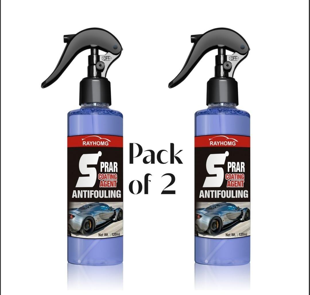 Two bottles of Rayhom S Prar Coating Agent Antifouling on a white background