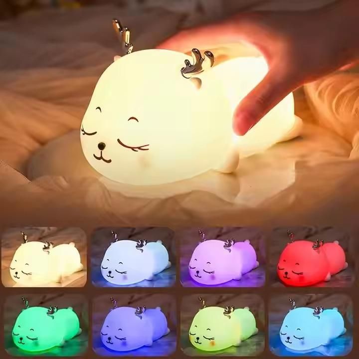 Nursery Night Lights with Battery - Touch Control Baby Room Lamp