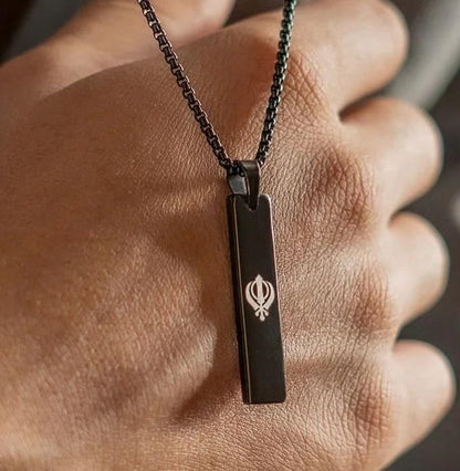 Khanda Spiritual Mini Tag Chain Special For Punjabi