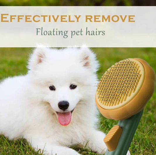 Self-Cleaning Dog & Cat Comb – Gentle Grooming Made Easy 🐾