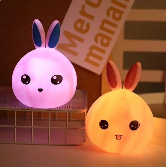 USB Rechargeable LED Night Light - 7 Color Touch Control