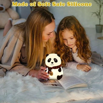 Cute Panda Light Lamp For Kids - 7 Color Touch Control Night Light