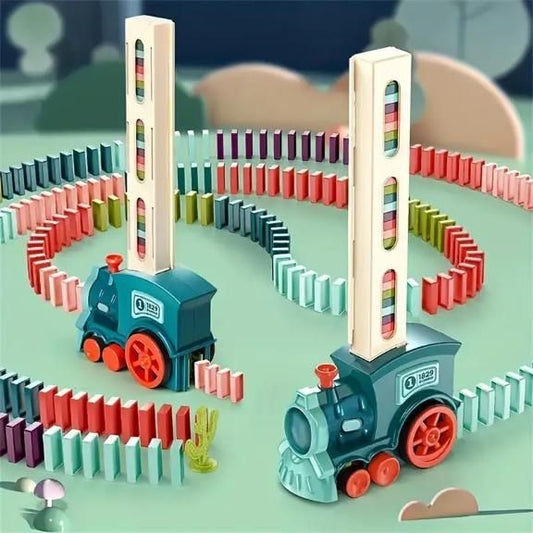 Train Toy Domino Set for Kids - BPA-Free with Sound Effects | Educational Toy