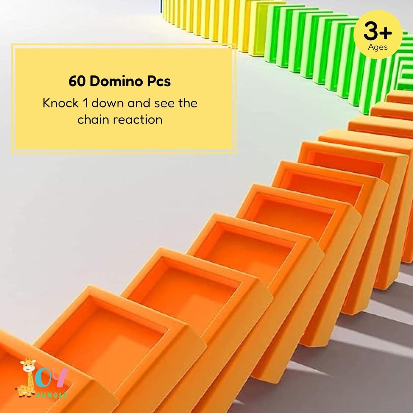 Train Toy Domino Set for Kids - BPA-Free with Sound Effects | Educational Toy