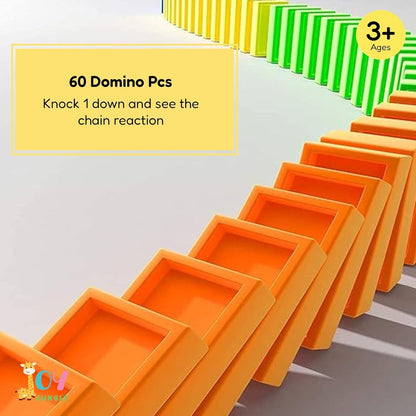 Train Toy Domino Set for Kids - BPA-Free with Sound Effects | Educational Toy