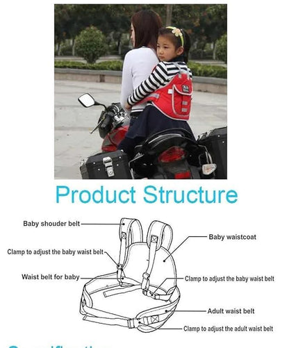 Baby Safety Belt for 2 Wheeler - Child Protection Harness