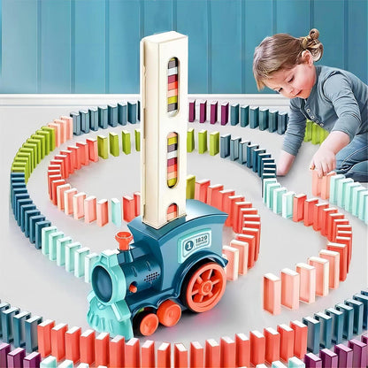 Train Toy Domino Set for Kids - BPA-Free with Sound Effects | Educational Toy