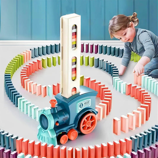 Train Toy Domino Set for Kids - BPA-Free with Sound Effects | Educational Toy