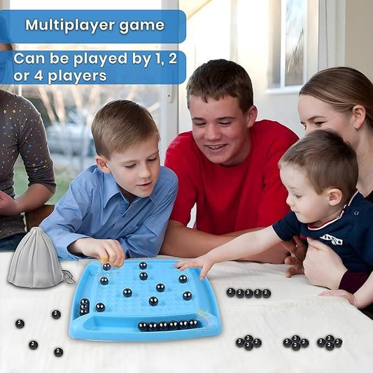 Magnetic Battle Chess Game with 20 Steel Balls - Family Strategy Board Game