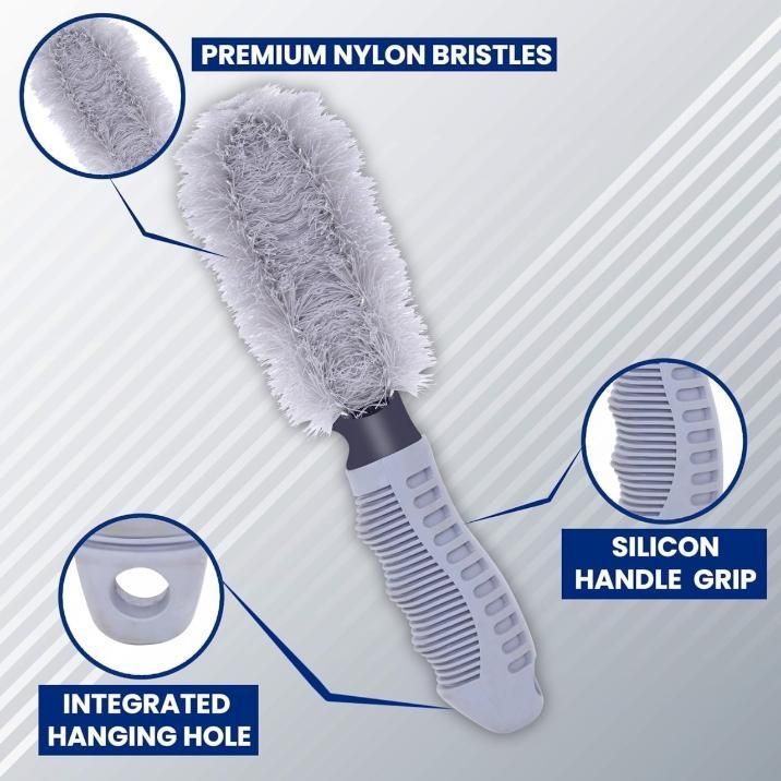Car Tire Cleaning Brush – Heavy-Duty Wheel & Rim Scrubber