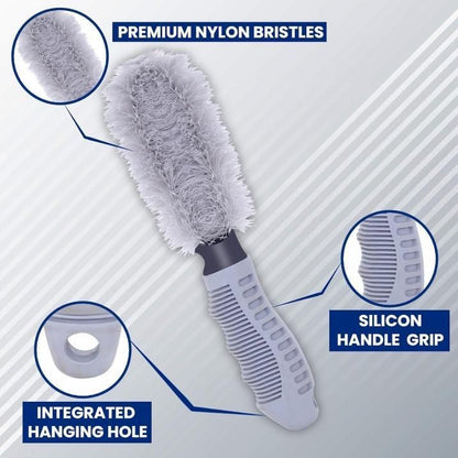 Car Tire Cleaning Brush – Heavy-Duty Wheel & Rim Scrubber