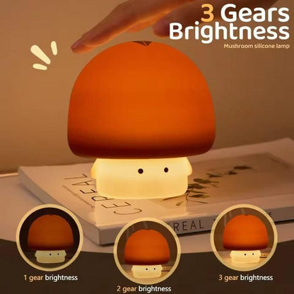Enchanted Mushroom Silicone Night Light