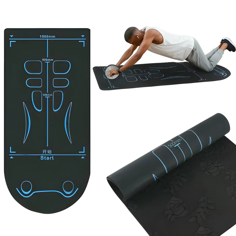 Non-Slip Yoga Mat with Asana Guide Lines – Pack of 1