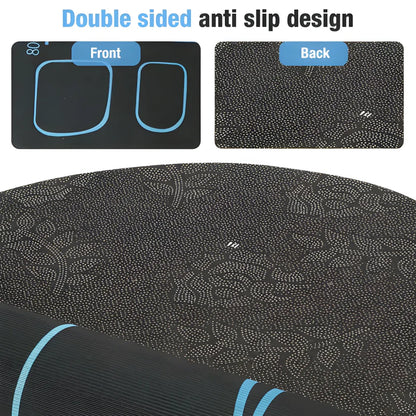 Non-Slip Yoga Mat with Asana Guide Lines – Pack of 1